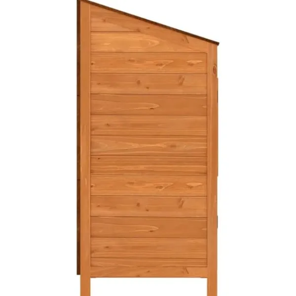 Skure, Garager & Carports^The Living Store haveskur 55x52x112 cm massivt grantræ brun - Skure & Redskabsskure