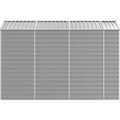 Skure, Garager & Carports^The Living Store haveskur 191x300x198 cm galvaniseret stål lysegrå - Skure & Redskabsskure