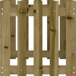 Clearance The Living Store højbed med stakitdesign 100x50x50 cm imprægneret fyrretræ - Plantekrukker Krukker & Plantebeholdere