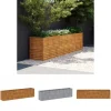 Discount The Living Store højbed 291x50x69 cm cortenstål - Plantekrukker Krukker & Plantebeholdere