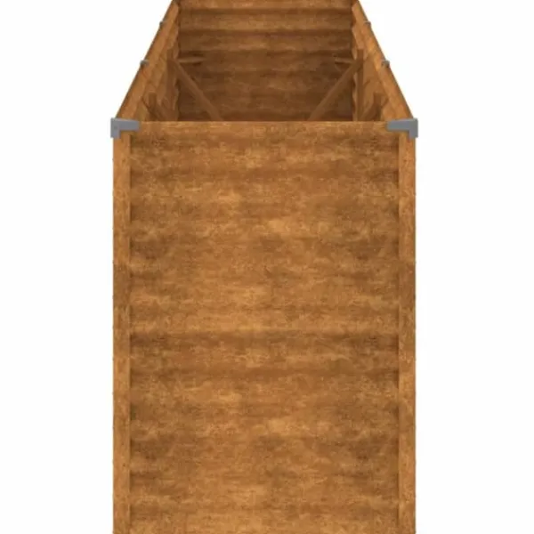 Discount The Living Store højbed 291x50x69 cm cortenstål - Plantekrukker Krukker & Plantebeholdere
