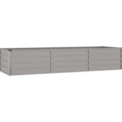 Krukker & Plantebeholdere^The Living Store højbed 240x80x45 cm cortenstål rustfarvet - Plantekrukker