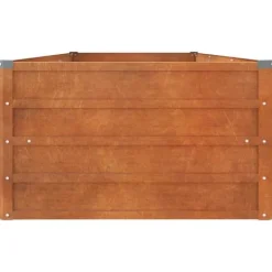 Krukker & Plantebeholdere^The Living Store højbed 240x80x45 cm cortenstål rustfarvet - Plantekrukker
