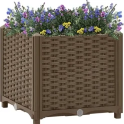 Krukker & Plantebeholdere^The Living Store højbed 40x40x38 cm polypropylen - Plantekrukker