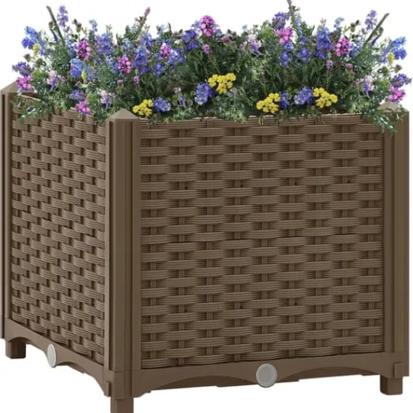 Krukker & Plantebeholdere^The Living Store højbed 40x40x38 cm polypropylen - Plantekrukker