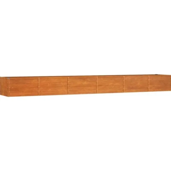 Krukker & Plantebeholdere^The Living Store højbed 480x80x45 cm cortenstål rustfarvet - Plantekrukker