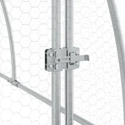 The Living Store hønsehus 300x105x120 cm galvaniseret stål sølvfarvet - Huse & bure til små dyr Drivhus