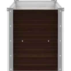 Krukker & Plantebeholdere^The Living Store hævet plantekasse 160x40x45 cm galvaniseret stål brun - Plantekrukker