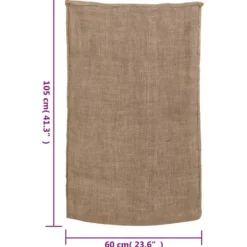 Havekurve^The Living Store jutesække 10 stk. 60x105 cm 100 % jute 220 g/m2 - Kufferter & tasker