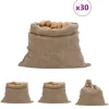 Havekurve^The Living Store jutesække 30 stk. 100x110 cm 100 % jute 220 g/m2 - Kufferter & tasker