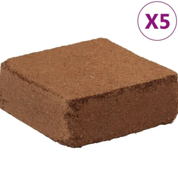 Jord & Sand^The Living Store kokosblokke 5 stk. 5 kg pr. stk. 25 kg i alt - Sand og jord