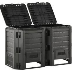 Outlet The Living Store kompostbeholder 800 l sort - Kompostbeholdere Kompostering
