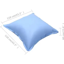 Clearance The Living Store oppustelige vinterpuder til fritstående poolovertræk 4 stk. PVC - Tilbehør til poolcovere Pool- & Spatilbehør