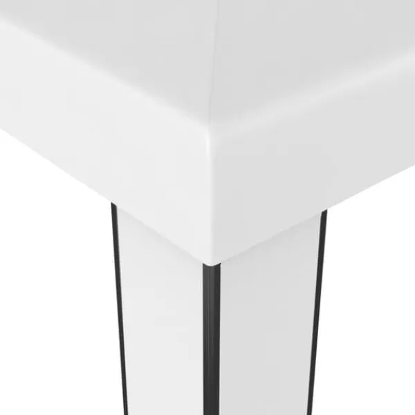 Outlet The Living Store pavillon med dobbelttag 3x6 m hvid - Festtelte & havepavilloner Telte & Lysthuse