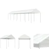 The Living Store pavillon med tag 13,38x2,28x2,69 m polyethylen hvid - Festtelte & havepavilloner Telte & Lysthuse