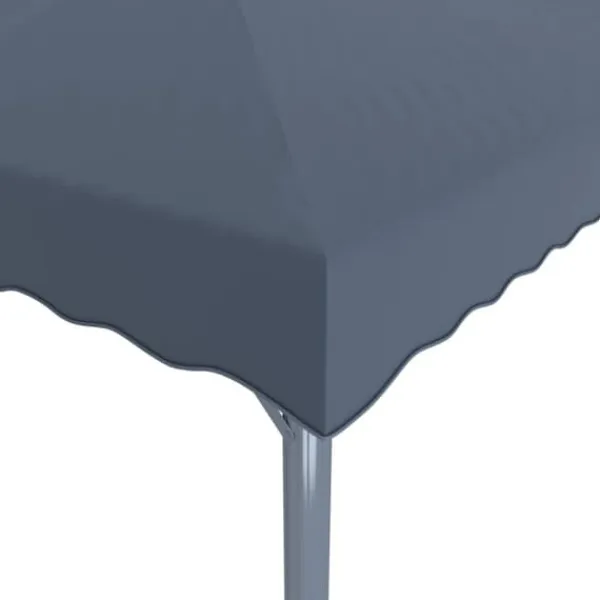 Sale The Living Store pavillon med LED-lyskæder 300x300 cm aluminium antracitgrå - Festtelte & havepavilloner Telte & Lysthuse