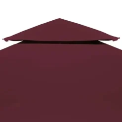 Telte & Lysthuse^The Living Store pavillontopdække i 2 lag 310 g/m² 4 x 3 m bordeaux - Festtelte & havepavilloner – tage