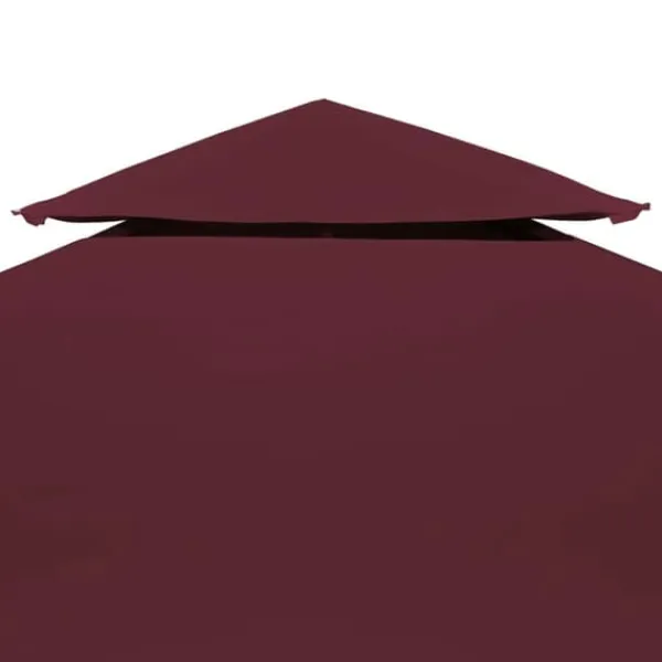 Telte & Lysthuse^The Living Store pavillontopdække i 2 lag 310 g/m² 4 x 3 m bordeaux - Festtelte & havepavilloner – tage