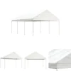The Living Store pavillon med tag 6,69x4,08x3,22 m polyethylen hvid - Festtelte & havepavilloner Telte & Lysthuse