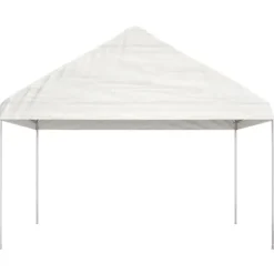 The Living Store pavillon med tag 6,69x4,08x3,22 m polyethylen hvid - Festtelte & havepavilloner Telte & Lysthuse
