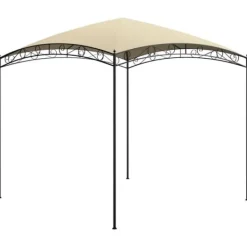 New The Living Store pavillon 3x3x2,65 m 180 g/m² cremefarvet - Festtelte & havepavilloner Telte & Lysthuse
