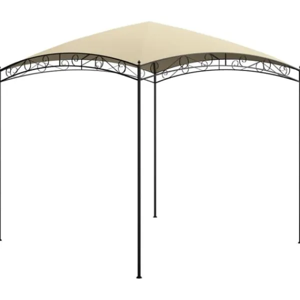 New The Living Store pavillon 3x3x2,65 m 180 g/m² cremefarvet - Festtelte & havepavilloner Telte & Lysthuse