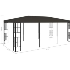 Best The Living Store pavillon 3x6 m antracitgrå - Festtelte & havepavilloner Telte & Lysthuse