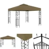 New The Living Store pavillon 3x3 m 180 g/m² gråbrun - Festtelte & havepavilloner Telte & Lysthuse