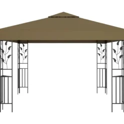 New The Living Store pavillon 3x3 m 180 g/m² gråbrun - Festtelte & havepavilloner Telte & Lysthuse