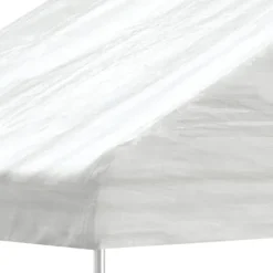 Telte & Lysthuse^The Living Store pavillon med tag 4,46x2,28x2,69 m polyethylen hvid - Festtelte & havepavilloner