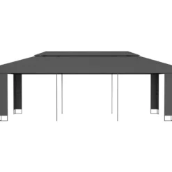Hot The Living Store pavillon med dobbelttag 3x6 m antracitgrå - Festtelte & havepavilloner Telte & Lysthuse