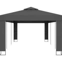 Hot The Living Store pavillon med dobbelttag 3x6 m antracitgrå - Festtelte & havepavilloner Telte & Lysthuse