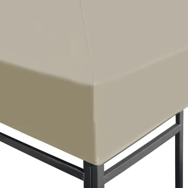Outlet The Living Store pavillontopdække 310 g/m² 3x3 m beige - Festtelte & havepavilloner – tage Telte & Lysthuse