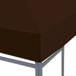 Telte & Lysthuse^The Living Store pavillontopdække 310 g/m² 3 x 3 m brun - Festtelte & havepavilloner – tage