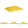 Telte & Lysthuse^The Living Store pavillontopdække 270 g/m² 4x3 m gul - Festtelte & havepavilloner – tage