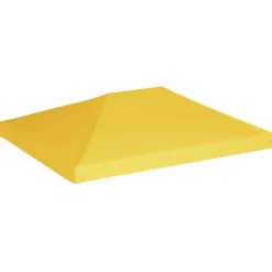 Telte & Lysthuse^The Living Store pavillontopdække 270 g/m² 4x3 m gul - Festtelte & havepavilloner – tage