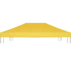 Telte & Lysthuse^The Living Store pavillontopdække 270 g/m² 4x3 m gul - Festtelte & havepavilloner – tage