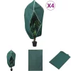 Haveduge^The Living Store plantebeskyttelse med lynlås 4 stk. 70 g/m² 1,2x1,8 m - Havearbejde – tilbehør