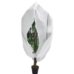 Haveduge^The Living Store plantebeskyttelse med lynlås 70 g/m² 3,93x3,5 m - Havearbejde – tilbehør