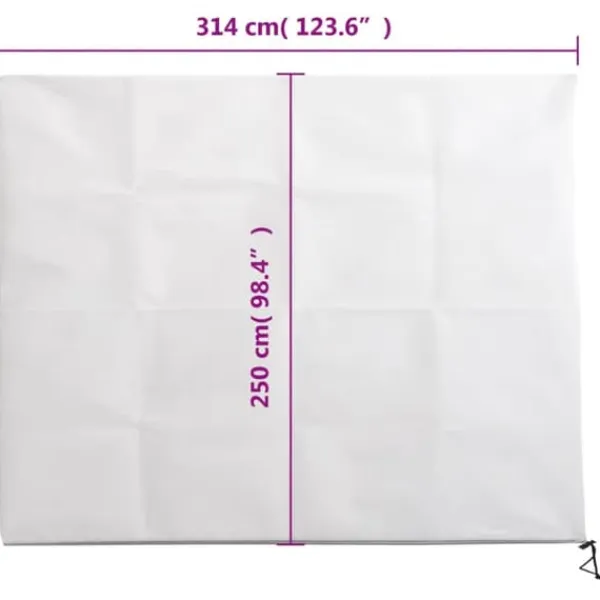 Haveduge^The Living Store plantebeskyttelse med lynlås 2 stk. 70 g/m² 3,14x2,5 m - Havearbejde – tilbehør