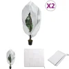 Haveduge^The Living Store plantebeskyttelse med lynlås 2 stk. 70 g/m² 3,93x3,5 m - Havearbejde – tilbehør