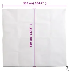 Haveduge^The Living Store plantebeskyttelse med lynlås 2 stk. 70 g/m² 3,93x3,5 m - Havearbejde – tilbehør