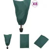 Haveduge^The Living Store plantebeskyttelse med snore 8 stk. 70 g/m² 0,8x1,2 m - Havearbejde – tilbehør