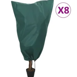 Haveduge^The Living Store plantebeskyttelse med snore 8 stk. 70 g/m² 0,8x1,2 m - Havearbejde – tilbehør