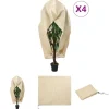 Outlet The Living Store plantebeskyttelse med lynlås 4 stk. 70 g/m² 3,93x3,5 m - Havearbejde – tilbehør Haveduge