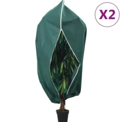 Best The Living Store plantebeskyttelse med lynlås 2 stk. 70 g/m² 1,2x1,8 m - Havearbejde – tilbehør Haveduge