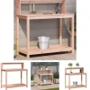 Hot The Living Store plantebord med hylder 108x50x109,5 cm massivt douglasgran - Planteborde Plantningsbænke