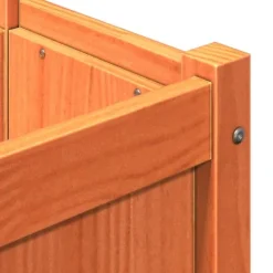 Discount The Living Store plantekasse med ben 110x31x70 cm massivt fyrretræ gyldenbrun - Plantekrukker Krukker & Plantebeholdere