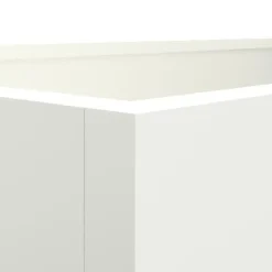 New The Living Store plantekasse 62x40x39 cm koldvalset stål hvid - Plantekrukker Krukker & Plantebeholdere