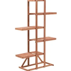 Plantestativer^The Living Store plantestativ 86x36x139 cm cedertræ - Planteborde